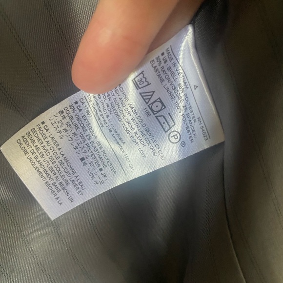 Banana Republic Womens Single Breasted Black Blazer size 4 office workwear - Picture 4 of 6